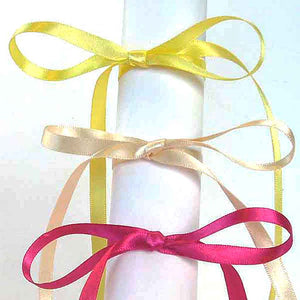 Double sided satin ribbon from Berisfords, many different colours and widths.