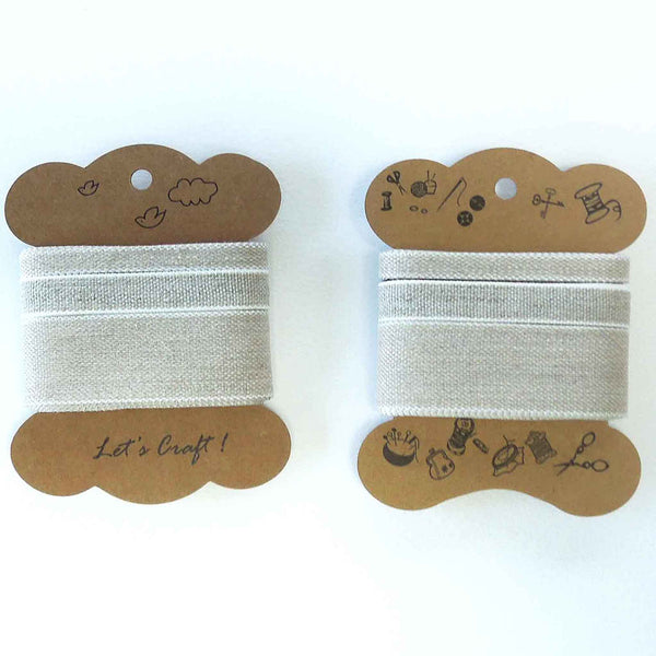 Linen Ribbon Collection - Stephanoise - 7mm - 10mm - 25mm - 3.80/4 metres approx