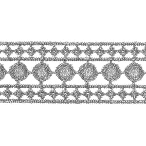 30mm Silver Metallic Lace - Trimits