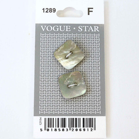 Vogue Star Buttons - Shell - 20mm - Pack of 2 - VS1289