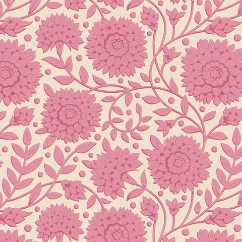 Tilda Aella Pink Cotton Fabric - Windy Days Collection - TD110035