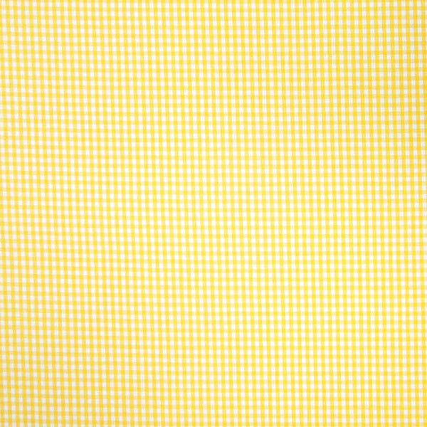 Gingham - Yellow - Cotton Fabric - 3mm Check