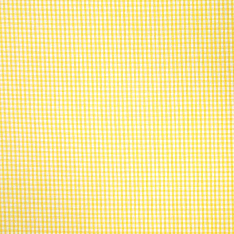 Gingham - Yellow - Cotton Fabric - 3mm Check