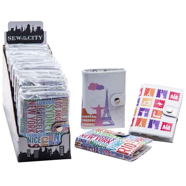 Sew In The City Sewing Kit - City Icons - Wallet Style Sewing Kit