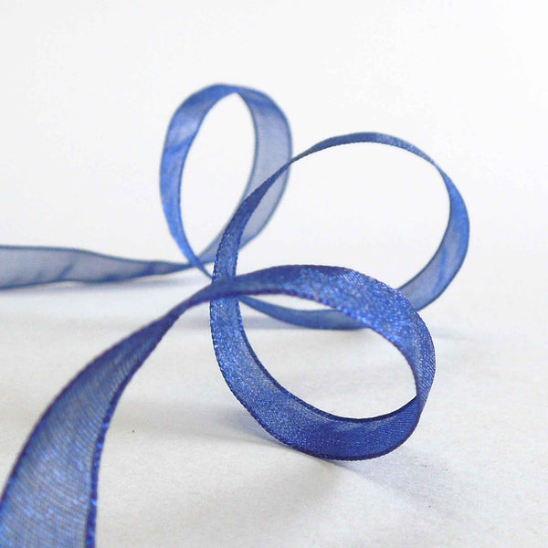 Super Sheer Ribbon Royal Blue Berisfords - 10mm