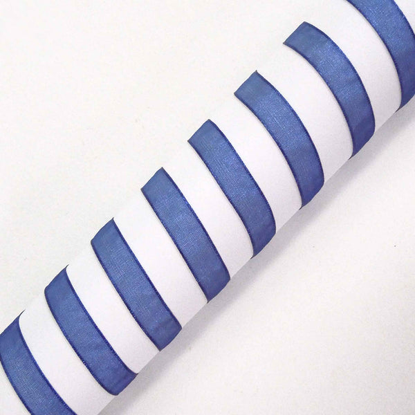 Super Sheer Ribbon Royal Blue Berisfords - 10mm