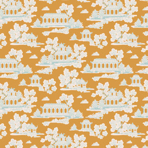 Sunny Park Golden Cotton Fabric, Bumblebee Collection, Tilda 481303