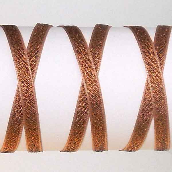 Lame Metallic Ribbon Copper 3mm 7mm 15mm - 25mm