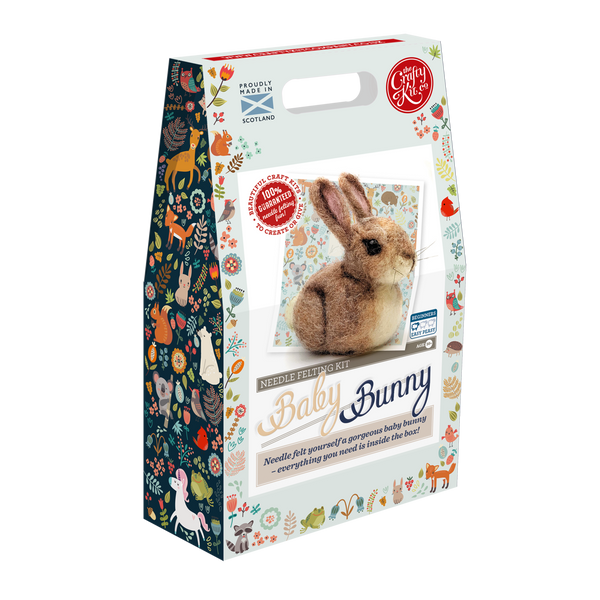 Baby Bunny Needle Felting - The Crafty Kit Company