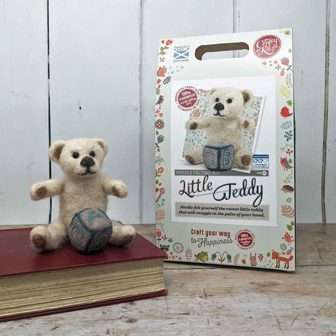 Little Teddy Needle Felting - The Crafty Kit Company