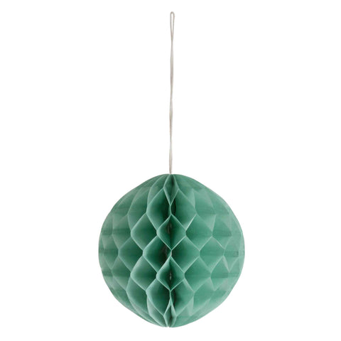 Paper Honeycomb Pom Decoration Mint Green 10cm - 20cm