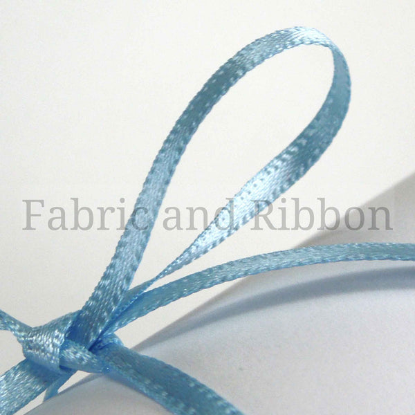 Satin Ribbon Cornflower Blue 76 Berisfords 3mm 7mm 10mm - 15mm