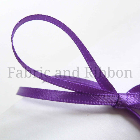 Satin Ribbon Purple 19 Berisfords 3mm - 50mm