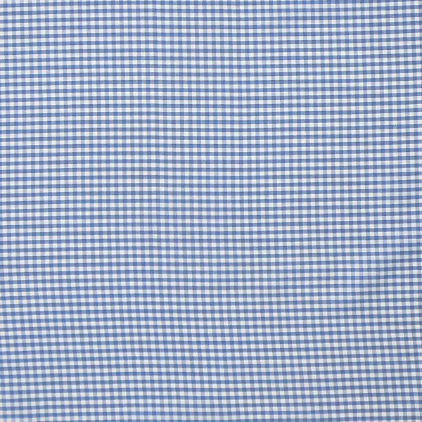 Gingham Royal Blue Cotton Fabric - 3mm Check