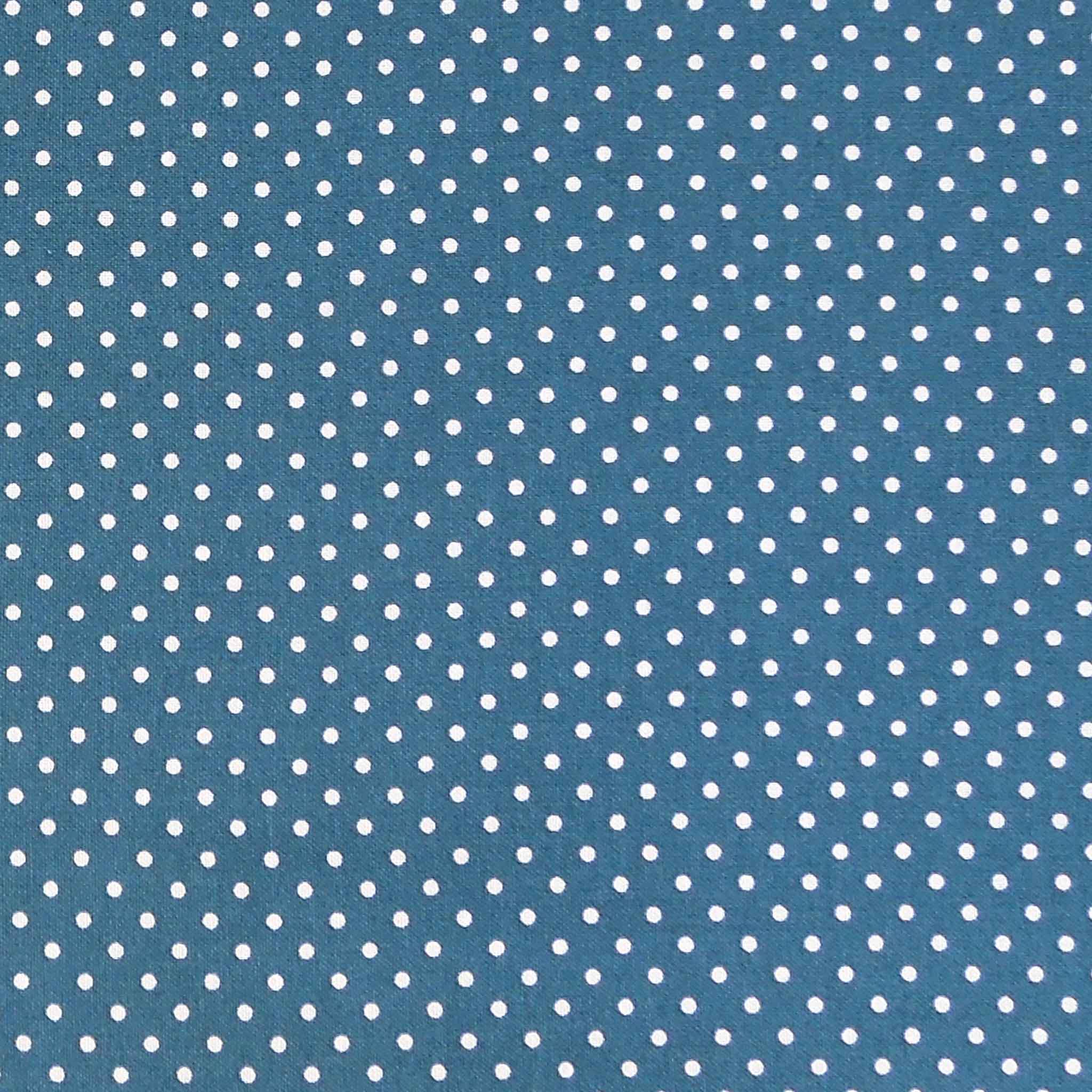 Small Polka Dot Denim Blue - Cotton Fabric
