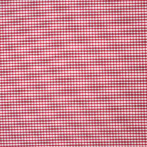Gingham Red Cotton Fabric - 3mm Check