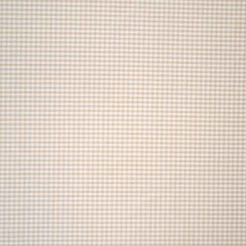 Gingham Beige Cotton Fabric - 3mm Check