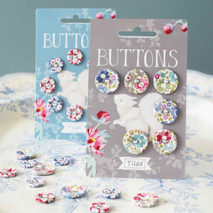 Tilda Buttons - Fabric and Ribbon