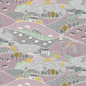 Fabrics Scenic Makower Lilac Scenic 2528L