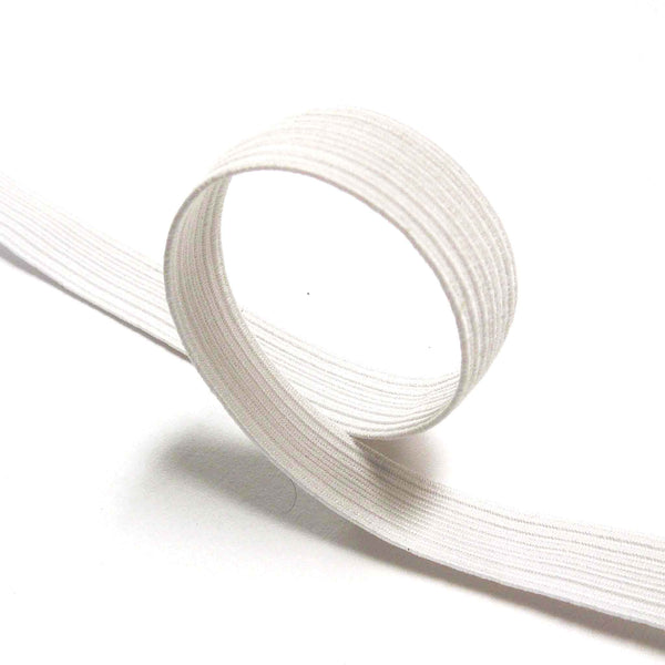 10 mm White Flat Elastic for Sewing and Crafts