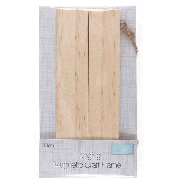 Magnetic Wooden Hanging Craft Frame - 13cm - Small - Trimits