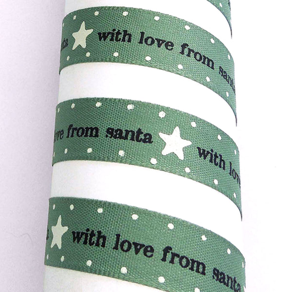 with love from santa Ribbon - Sherwood Green - Berisfords - 15mm