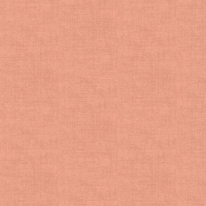 Linen Texture - Coral Pink - Cotton Fabric - Makower 1473/P