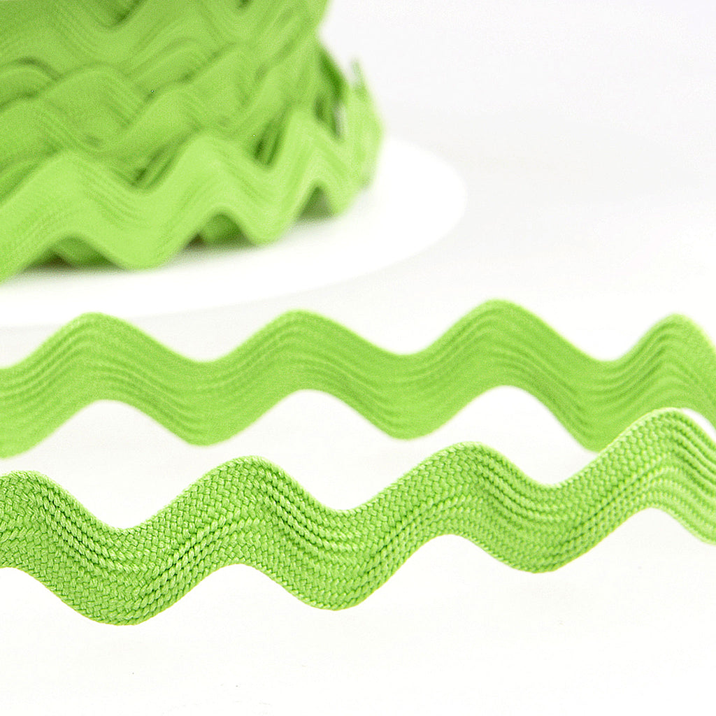 15mm Ric Rac Trim - Light Green - Stephanoise – Fabric and Ribbon