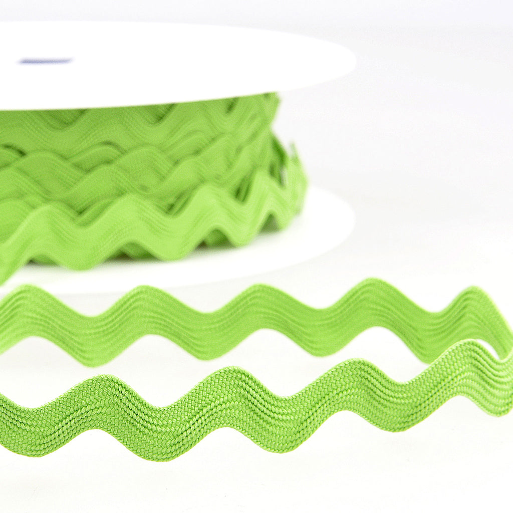 15mm Ric Rac Trim - Light Green - Stephanoise – Fabric and Ribbon