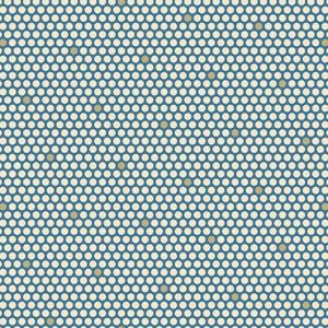 Snowshoe Polka Cotton Fabric - Blue - Andover 360 BN - Blue Escape by Edyta Sitar
