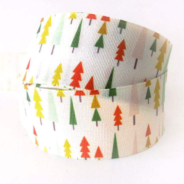 25mm Funky Forest Christmas Ribbon - Berisfords