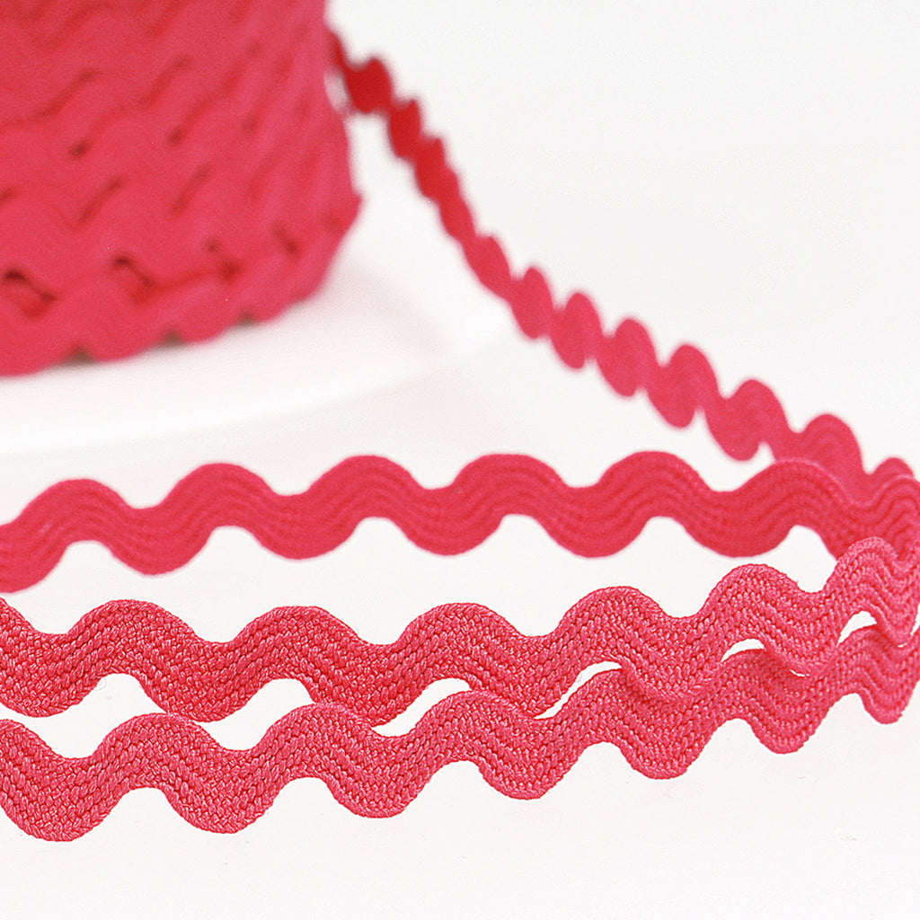 8mm Ric Rac Trim - Antique Pink - Stephanoise – Fabric and Ribbon