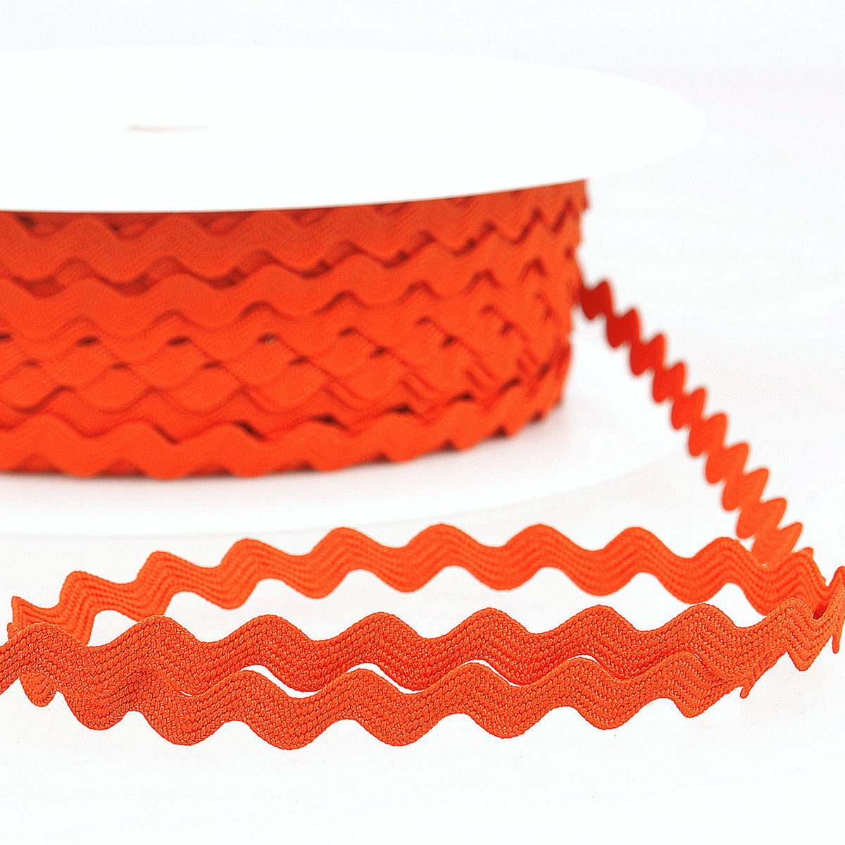 8mm Ric Rac Trim - Orange - Stephanoise – Fabric and Ribbon
