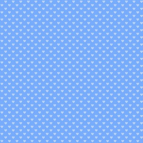 Hearts Cotton Fabric - Periwinkle Blue - Andover Fabrics 9149/B1