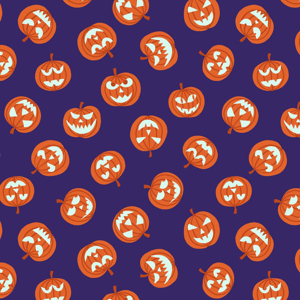 Halloween Glow in the Dark Fat Quarter Bundle - Lewis and Irene - Haunted House Collection