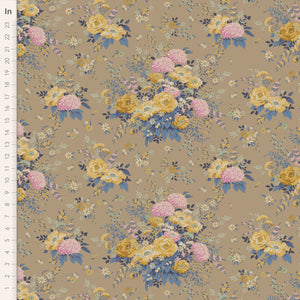 Tilda Wild Garden Cotton Fabric - Sand - Chic Escape Collection - Tilda 100447