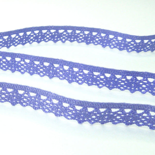 11mm Narrow Crocheted Lace - Lilac - Groves