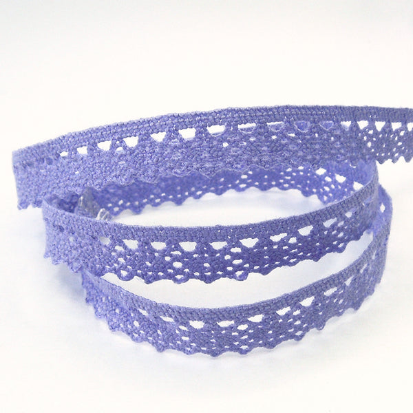 11mm Narrow Crocheted Lace - Lilac - Groves