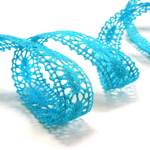 23mm Classic Crocheted Lace - Teal - Groves