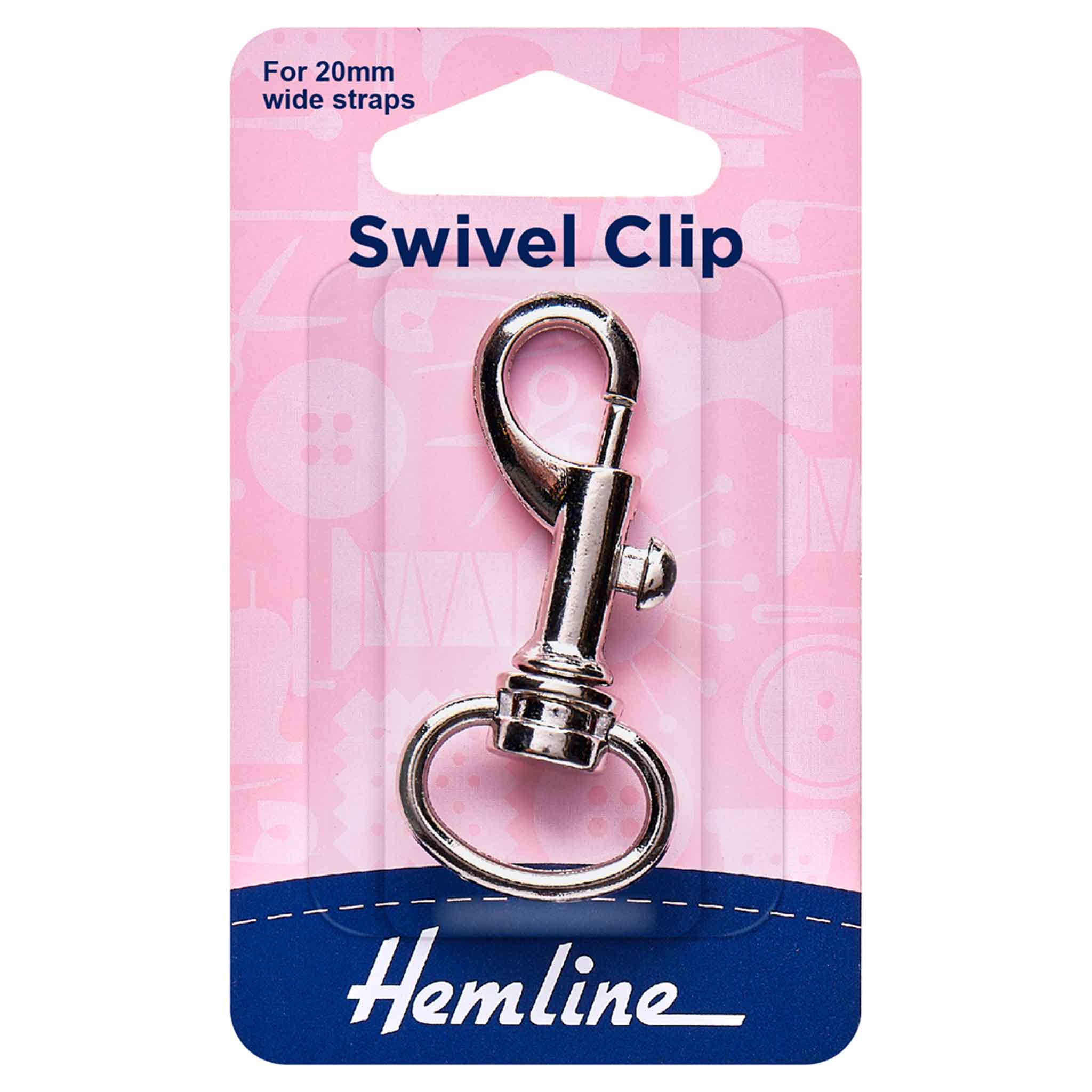 20mm Swivel Clip - Nickel - Hemline H482.20.N