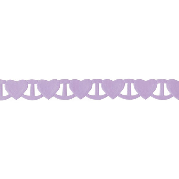 Linking Heart Ribbon - Helio - Lilac - Berisfords - 18mm