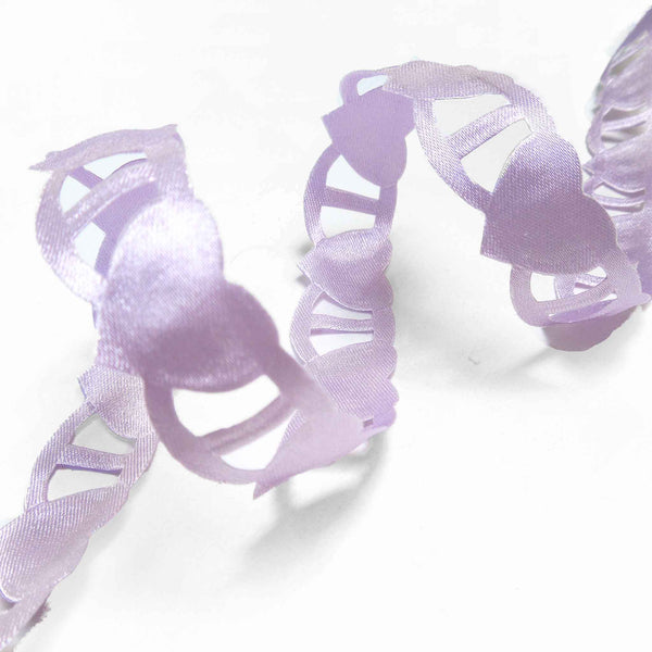 Linking Heart Ribbon - Helio - Lilac - Berisfords - 18mm