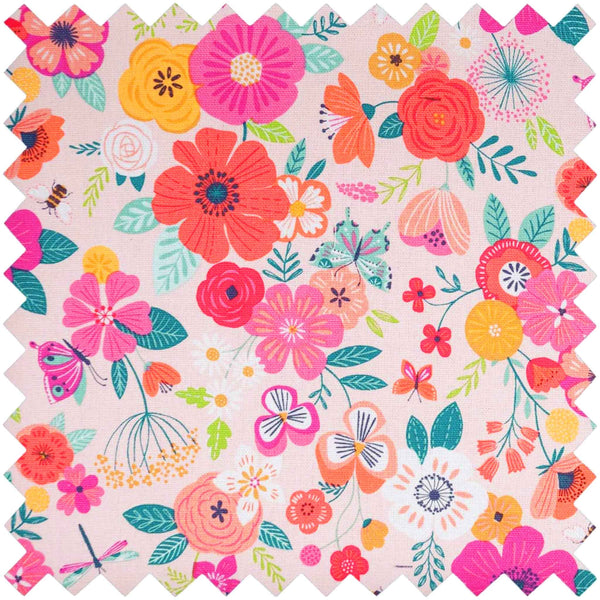 Sewing Machine Bag - Matt PVC - Floral Garden Pink - Hobby Gift MR4660\569