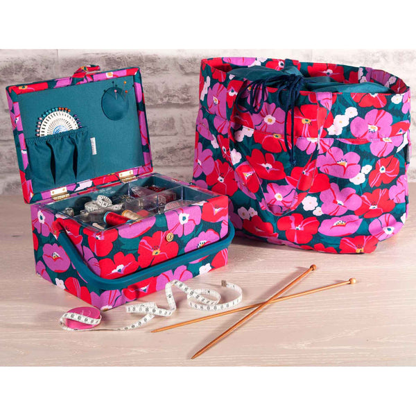 Craft Drawstring Bag - Large - Modern Floral - Hobby Gift MR4724\588