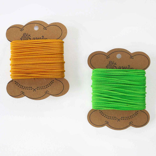 Orange Round Elastic Cord for Sewing and Crafts - 10 metres