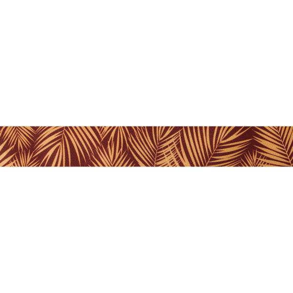 25mm Palm Leaf Ribbon - Honey Gold and Rust - Berisfords