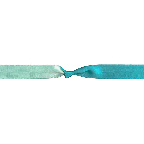 10mm Amour - Double Sided Satin Ribbon - Aqua/Peacock - Berisfords
