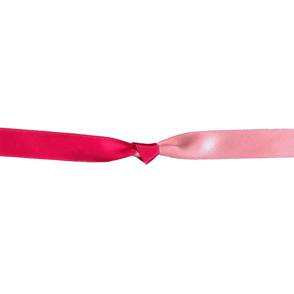 10mm Amour - Double Sided Satin Ribbon - Rose/Shocking Pink - Berisfords