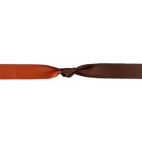 10mm Amour - Double Sided Satin Ribbon - Rust/Brown - Berisfords