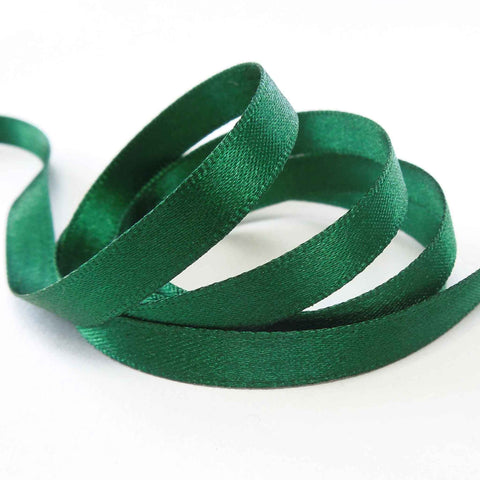 Satin Ribbon - Hunter Green 455 - Berisfords - 3mm - 7mm - 10mm